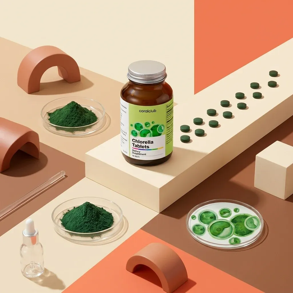 Chlorella Tablets ir sudedamosios dalys