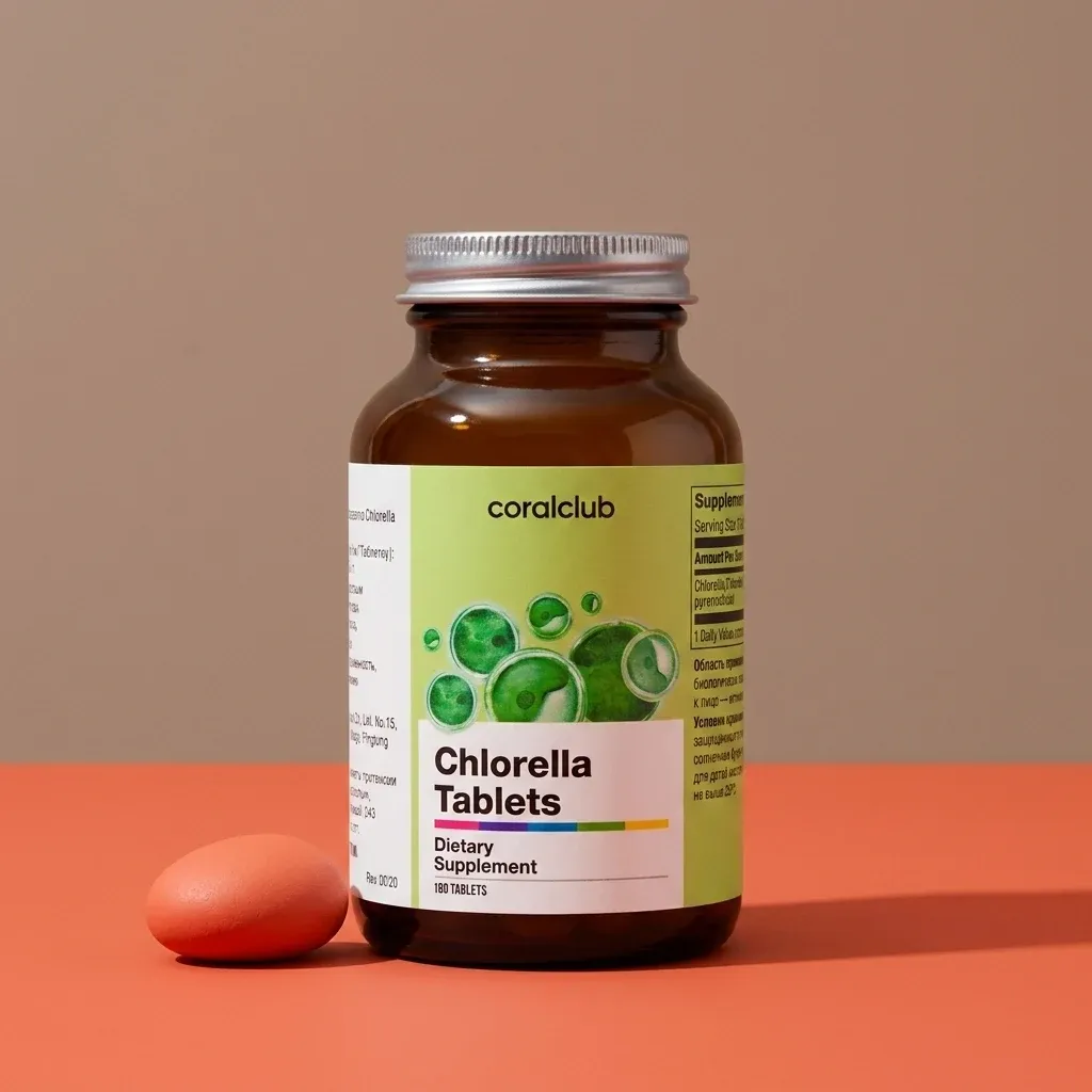 Chlorella Tablets pakuotė