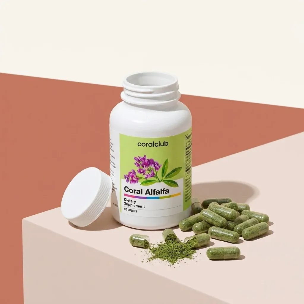 Coral Alfalfa – pakuotė iš arti