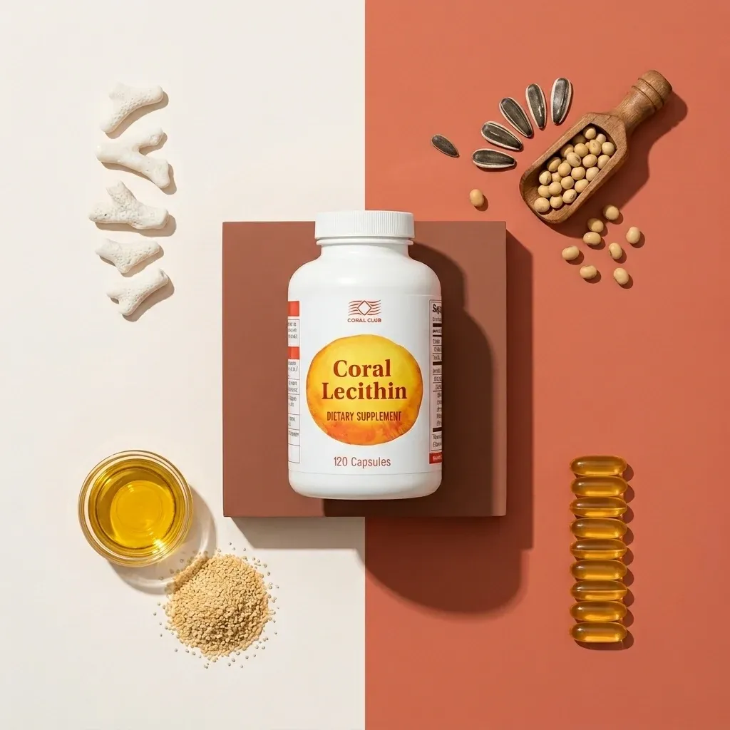 Coral Lecithin ir sudedamosios dalys