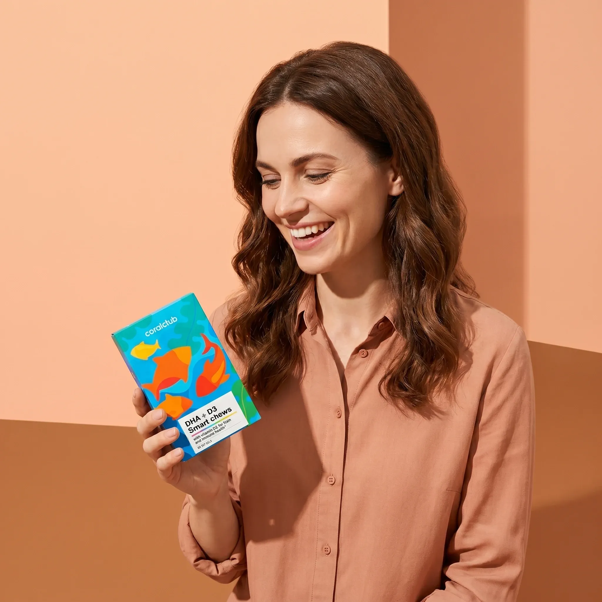 Moteris laiko DHA+D3 Smart Chews pakuotę