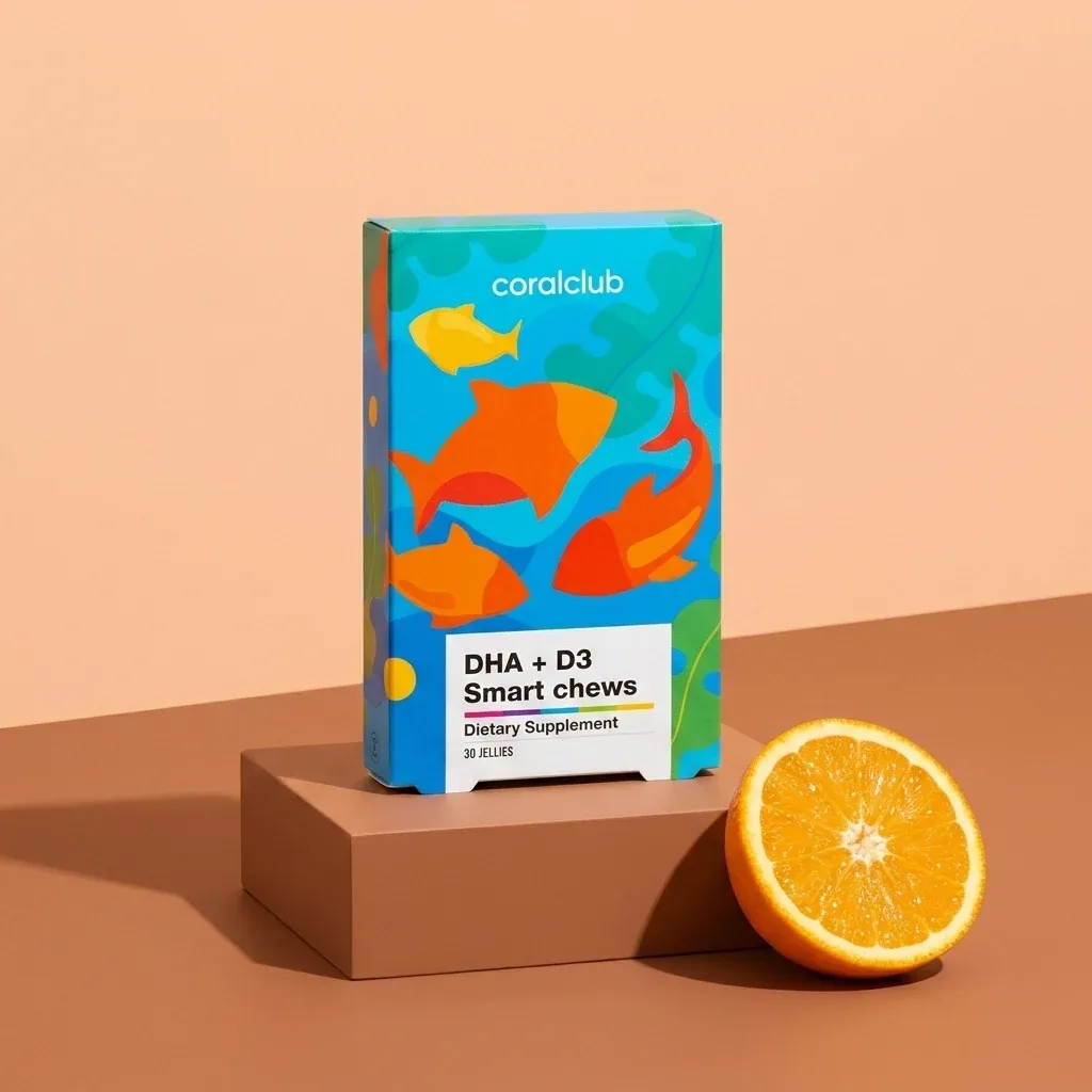DHA+D3 Smart Chews pakuotė