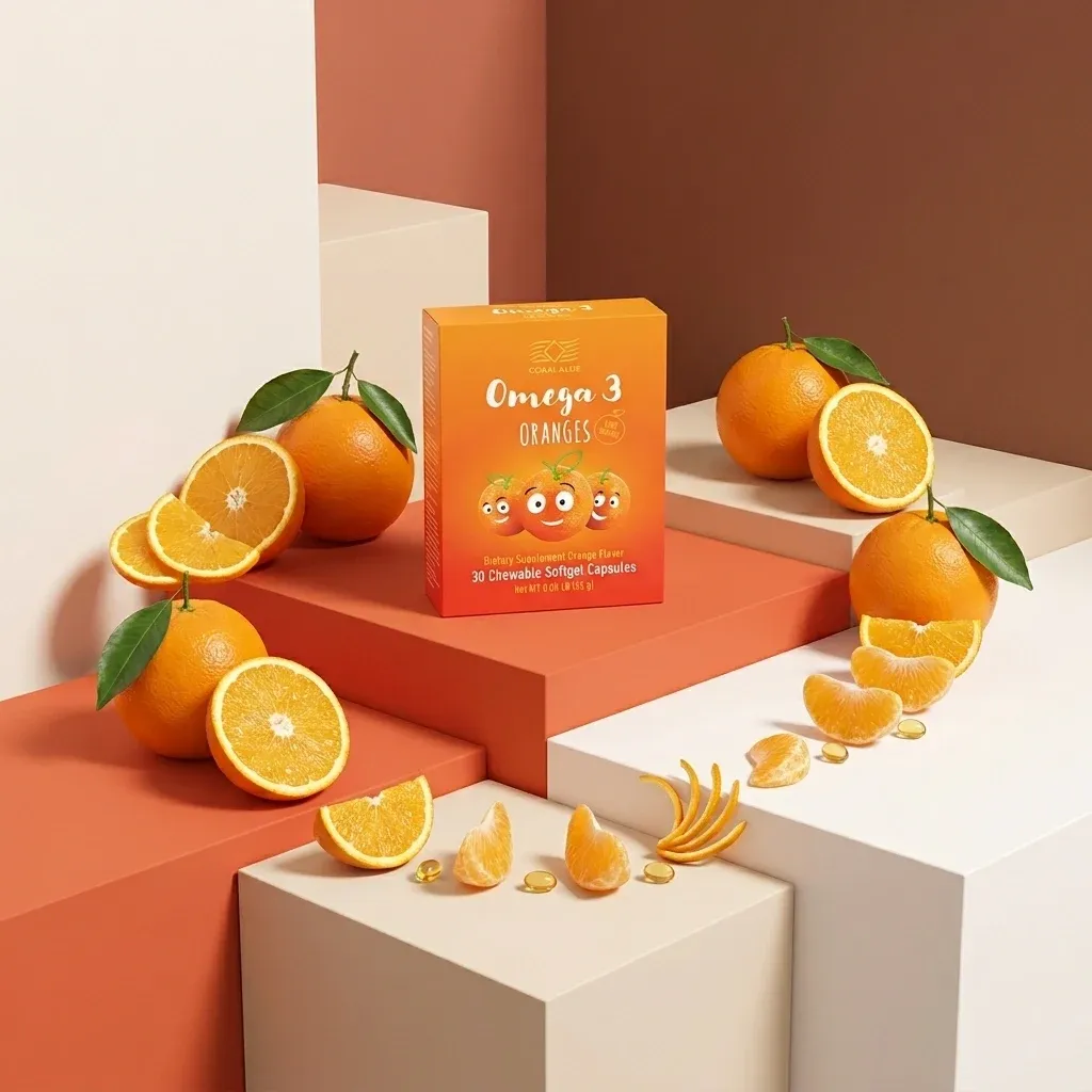 Omega 3 Oranges ir sudedamosios dalys