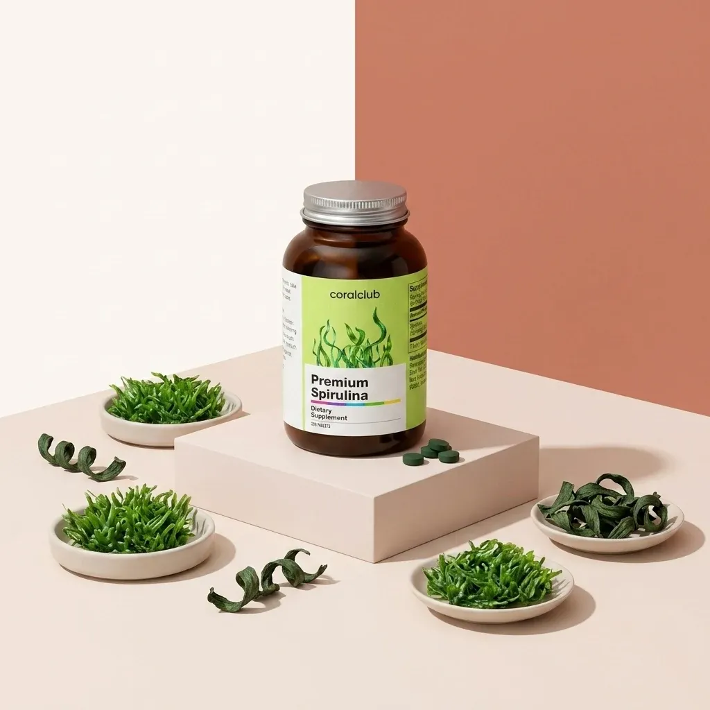 Premium Spirulina ir sudedamosios dalys