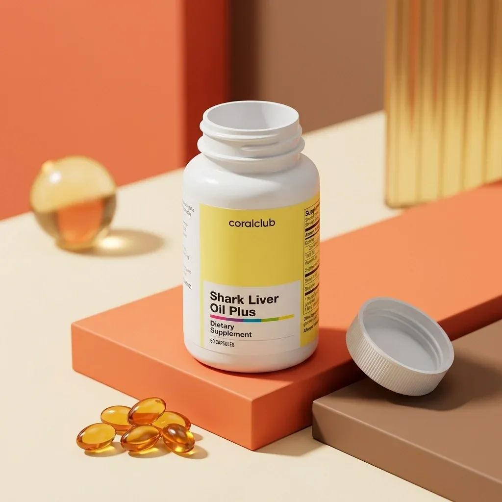 Shark Liver Oil Plus – pakuotė iš arti