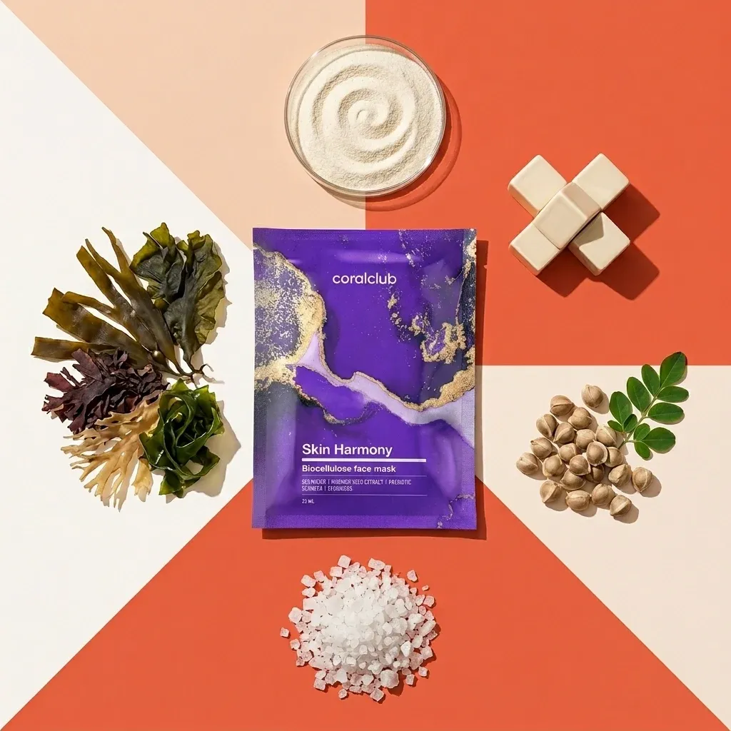 Skin Harmony Biocellulose Facial Mask ir sudedamosios dalys