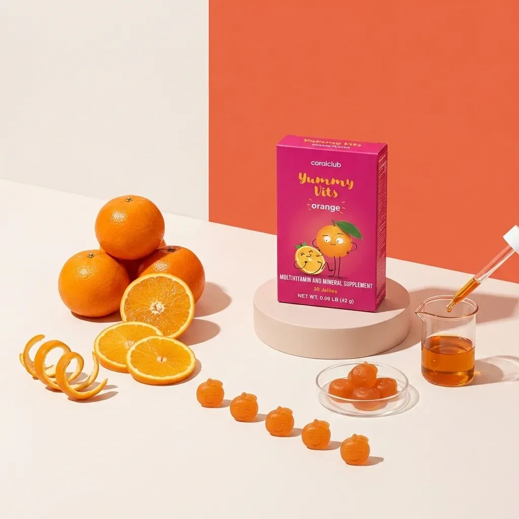 Yummy Vits Orange ir sudedamosios dalys